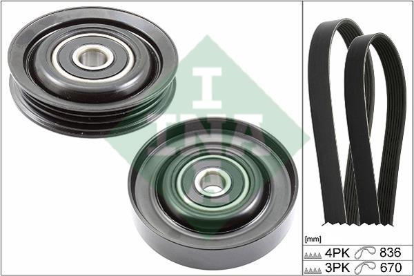 INA 529 0230 10 Drive belt kit 529023010: Buy near me at 2407.PL in Poland at an Affordable price!