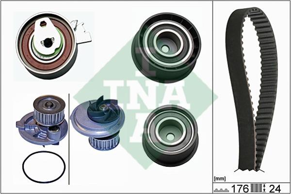 INA 530 0039 30 TIMING BELT KIT WITH WATER PUMP 530003930: Buy near me in Poland at 2407.PL - Good price!
