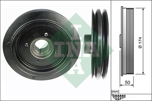 INA 544 0107 10 Pulley crankshaft 544010710: Buy near me in Poland at 2407.PL - Good price!