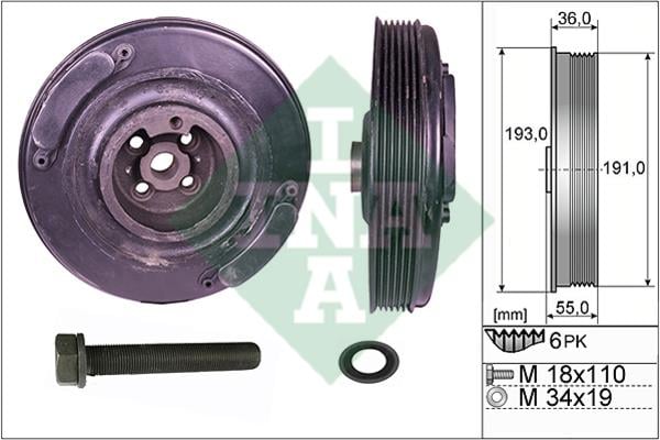 INA 544 0002 20 Crankshaft Pulley Kit 544000220: Buy near me at 2407.PL in Poland at an Affordable price!