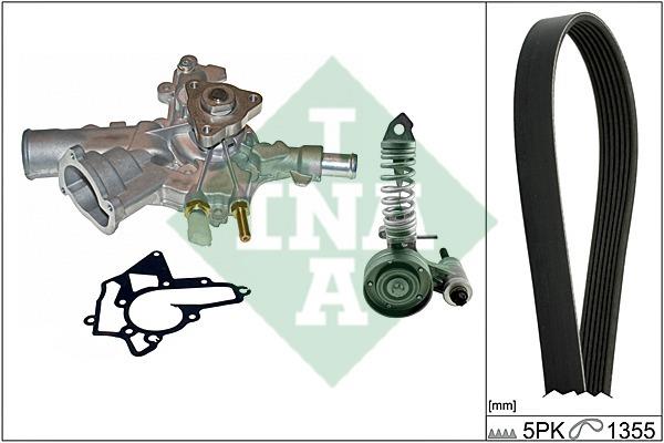 INA 529 0010 30 DRIVE BELT KIT, WITH WATER PUMP 529001030: Buy near me in Poland at 2407.PL - Good price!