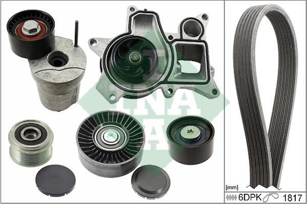 INA 529 0014 30 DRIVE BELT KIT, WITH WATER PUMP 529001430: Buy near me in Poland at 2407.PL - Good price!