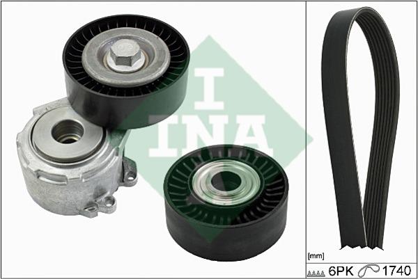 INA 529 0018 10 Drive belt kit 529001810: Buy near me in Poland at 2407.PL - Good price!