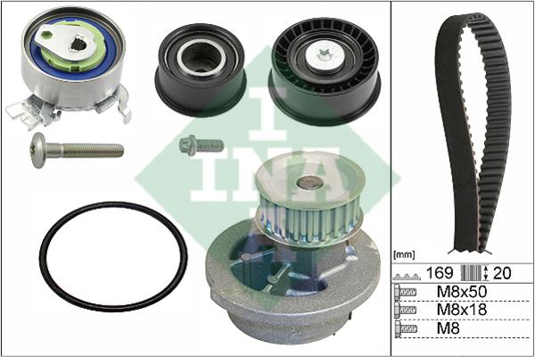 INA 530 0078 30 TIMING BELT KIT WITH WATER PUMP 530007830: Buy near me at 2407.PL in Poland at an Affordable price!