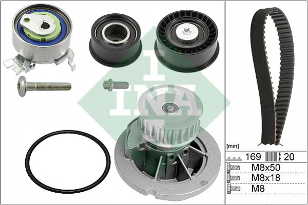 INA 530 0078 32 TIMING BELT KIT WITH WATER PUMP 530007832: Buy near me at 2407.PL in Poland at an Affordable price!