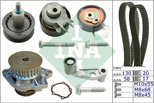 INA 530 0089 31 TIMING BELT KIT WITH WATER PUMP 530008931: Buy near me at 2407.PL in Poland at an Affordable price!