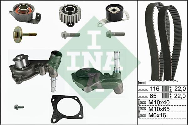  530 0104 30 TIMING BELT KIT WITH WATER PUMP 530010430: Buy near me in Poland at 2407.PL - Good price!