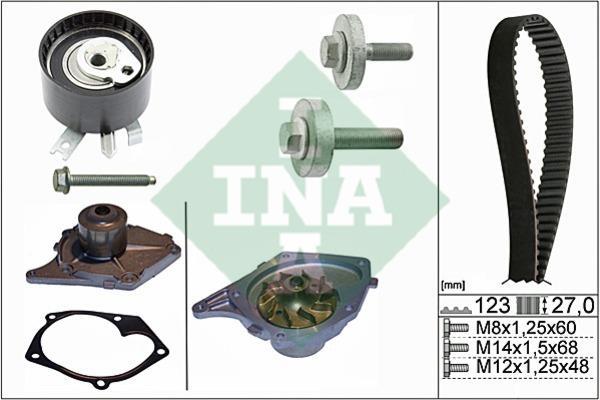 INA 530 0197 30 TIMING BELT KIT WITH WATER PUMP 530019730: Buy near me in Poland at 2407.PL - Good price!