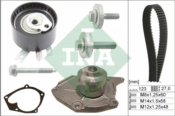INA 530 0197 31 TIMING BELT KIT WITH WATER PUMP 530019731: Buy near me in Poland at 2407.PL - Good price!