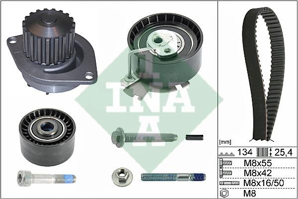 INA 530 0379 30 TIMING BELT KIT WITH WATER PUMP 530037930: Buy near me in Poland at 2407.PL - Good price!