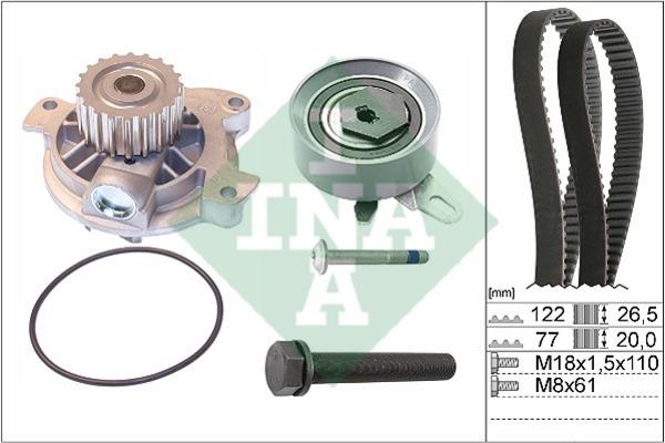 INA 530 0406 30 TIMING BELT KIT WITH WATER PUMP 530040630: Buy near me in Poland at 2407.PL - Good price!