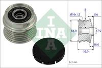 

sprzęgło alternatora 535000410 INA