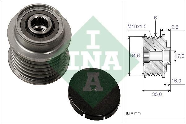 INA 535 0006 10 Муфта обгонная генератора 535000610: Купить в Польше - Отличная цена на 2407.PL!