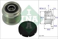 INA 535 0007 10 Sprzęgło alternatora 535000710: Dobra cena w Polsce na 2407.PL - Kup Teraz!