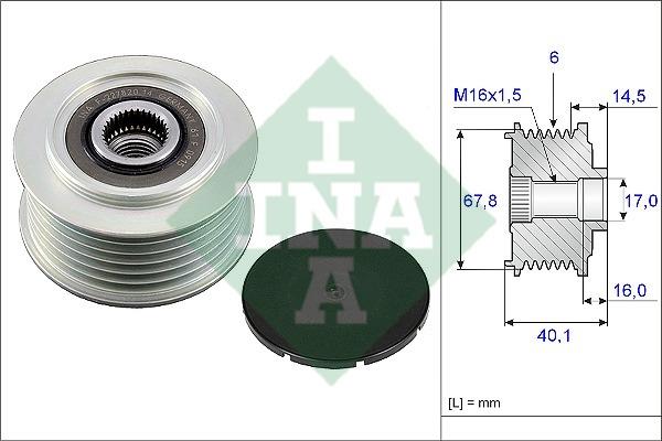 INA 535 0047 10 Freewheel clutch, alternator 535004710: Buy near me in Poland at 2407.PL - Good price!