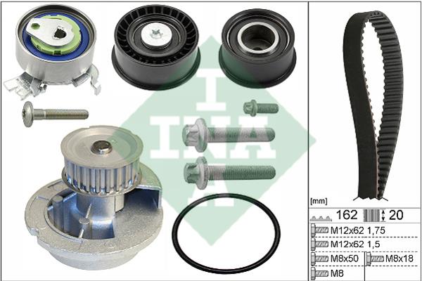 INA 530 0443 31 TIMING BELT KIT WITH WATER PUMP 530044331: Buy near me in Poland at 2407.PL - Good price!