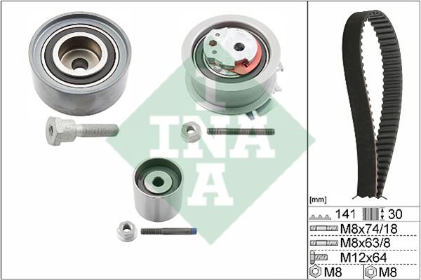 INA 530 0463 10 Timing Belt Kit 530046310: Buy near me in Poland at 2407.PL - Good price!