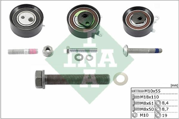 INA 530 0484 09 Timing Belt Pulleys (Timing Belt), kit 530048409: Buy near me in Poland at 2407.PL - Good price!