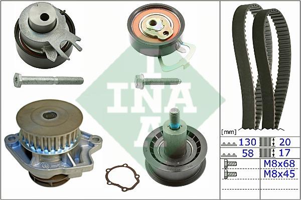 INA 530 0538 30 TIMING BELT KIT WITH WATER PUMP 530053830: Buy near me in Poland at 2407.PL - Good price!
