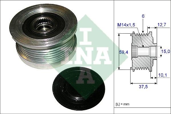 INA 535 0110 10 Freewheel clutch, alternator 535011010: Buy near me at 2407.PL in Poland at an Affordable price!