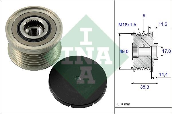 INA 535 0127 10 Freewheel clutch, alternator 535012710: Buy near me at 2407.PL in Poland at an Affordable price!