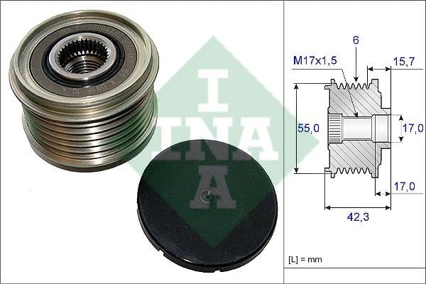 INA 535 0154 10 Freewheel clutch, alternator 535015410: Buy near me at 2407.PL in Poland at an Affordable price!