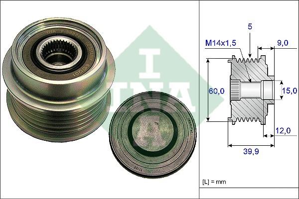 INA 535 0180 10 Freewheel clutch, alternator 535018010: Buy near me in Poland at 2407.PL - Good price!