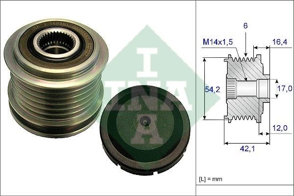 INA 535 0181 10 Freewheel clutch, alternator 535018110: Buy near me at 2407.PL in Poland at an Affordable price!