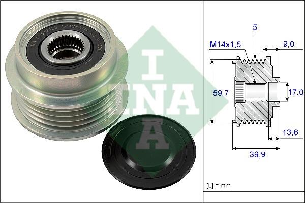 INA 535 0199 10 Freewheel clutch, alternator 535019910: Buy near me in Poland at 2407.PL - Good price!