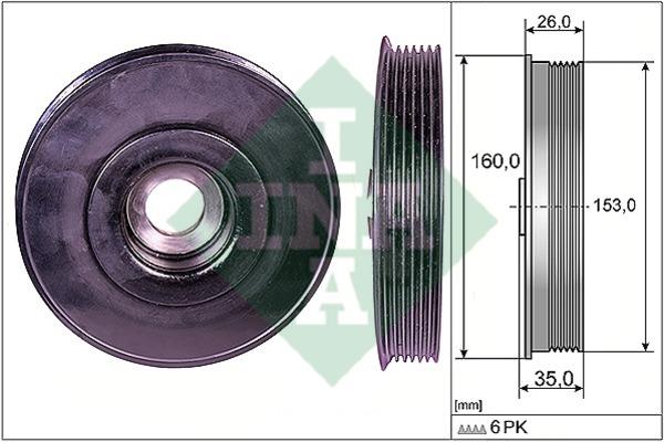 INA 544 0079 10 Pulley crankshaft 544007910: Buy near me in Poland at 2407.PL - Good price!
