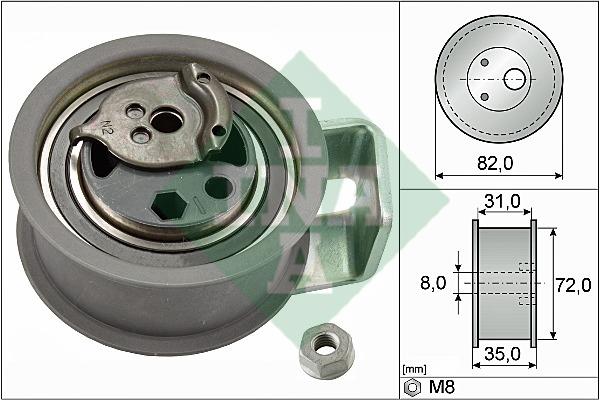 INA 531 0436 20 Tensioner pulley, timing belt 531043620: Buy near me in Poland at 2407.PL - Good price!