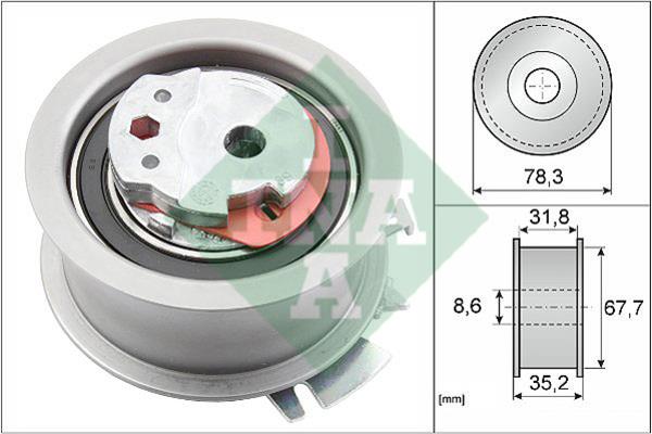 INA 531 0628 30 Tensioner pulley, timing belt 531062830: Buy near me in Poland at 2407.PL - Good price!