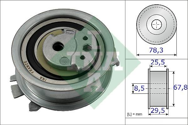 INA 531 0825 10 Tensioner pulley, timing belt 531082510: Buy near me in Poland at 2407.PL - Good price!