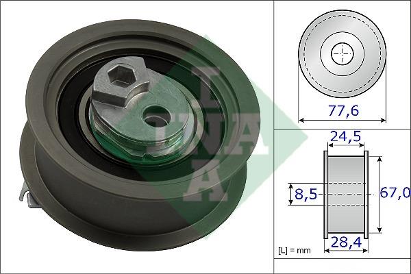 INA 531 0851 10 Tensioner pulley, timing belt 531085110: Buy near me in Poland at 2407.PL - Good price!