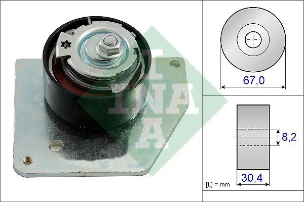 INA 531 0858 10 Tensioner pulley, timing belt 531085810: Buy near me at 2407.PL in Poland at an Affordable price!
