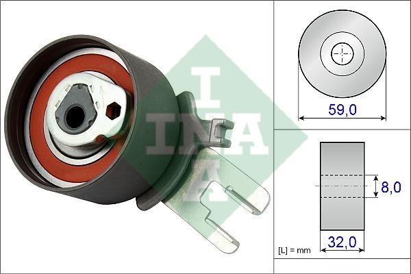 INA 531 0859 10 Tensioner pulley, timing belt 531085910: Buy near me in Poland at 2407.PL - Good price!