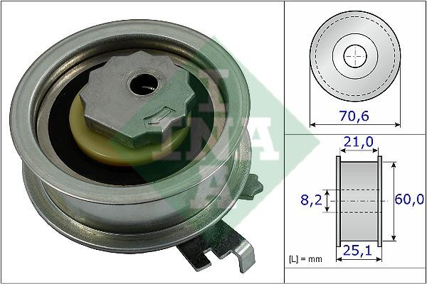 INA 531 0882 10 Tensioner pulley, timing belt 531088210: Buy near me in Poland at 2407.PL - Good price!