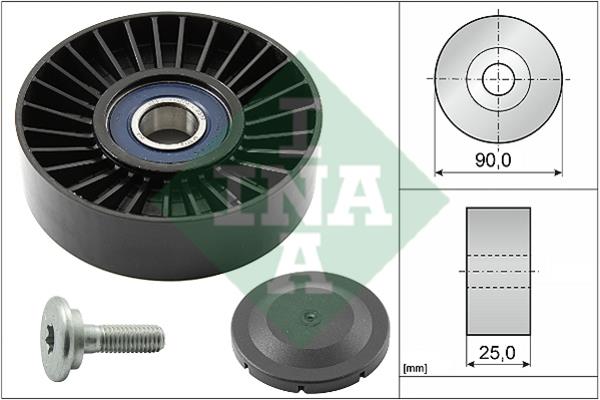 INA 532 0138 10 Rolka prowadząca paska wieloklinowego (napędowego) 532013810: Dobra cena w Polsce na 2407.PL - Kup Teraz!