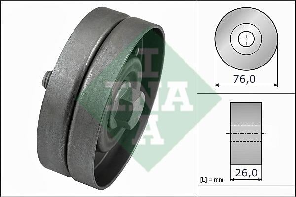 INA 532 0326 30 Idler Pulley 532032630: Buy near me in Poland at 2407.PL - Good price!