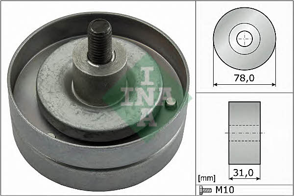 INA 532 0414 10 Rolka prowadząca paska wieloklinowego (napędowego) 532041410: Dobra cena w Polsce na 2407.PL - Kup Teraz!