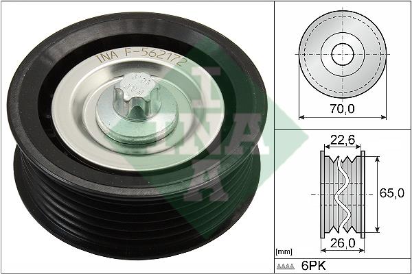 INA 532 0531 10 Idler Pulley 532053110: Buy near me in Poland at 2407.PL - Good price!