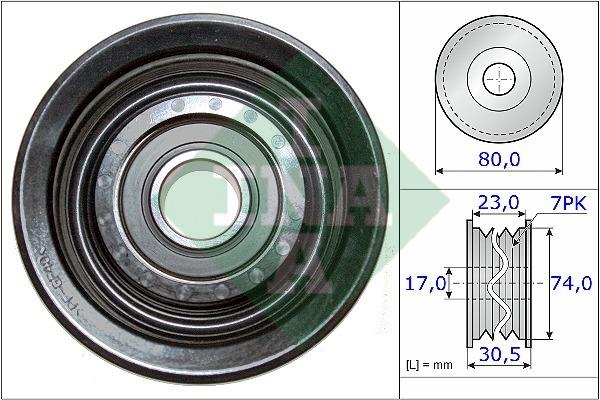 INA 532 0580 10 Idler Pulley 532058010: Buy near me in Poland at 2407.PL - Good price!