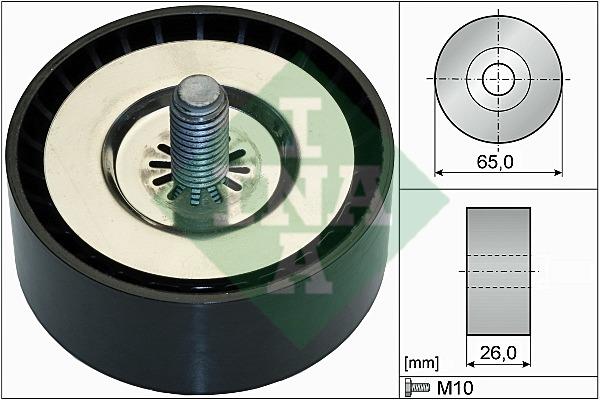 INA 532 0736 10 Idler Pulley 532073610: Buy near me in Poland at 2407.PL - Good price!