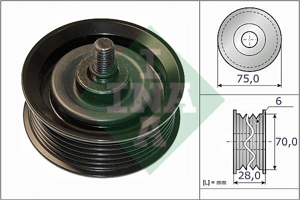 INA 532 0744 10 Idler Pulley 532074410: Buy near me in Poland at 2407.PL - Good price!