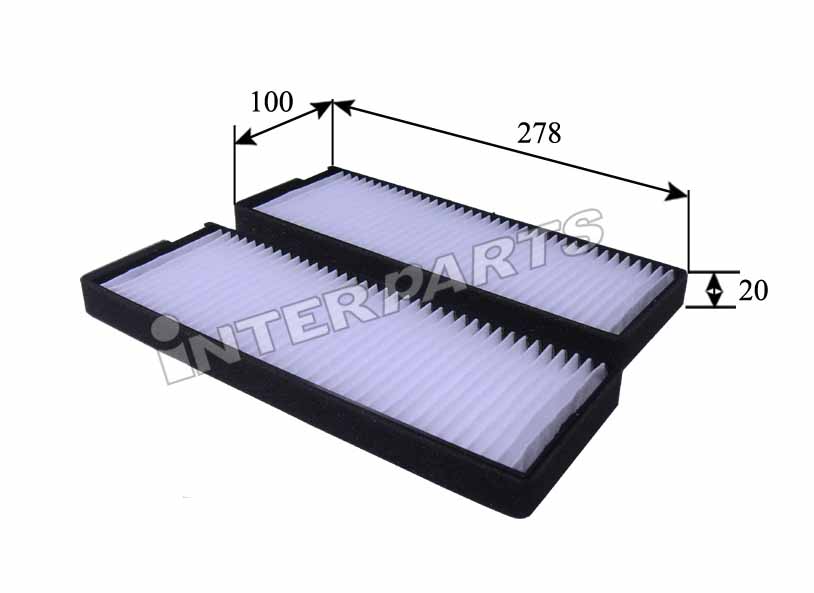 Interparts filter IPCA-D003 Filtr kabinowy IPCAD003: Dobra cena w Polsce na 2407.PL - Kup Teraz!