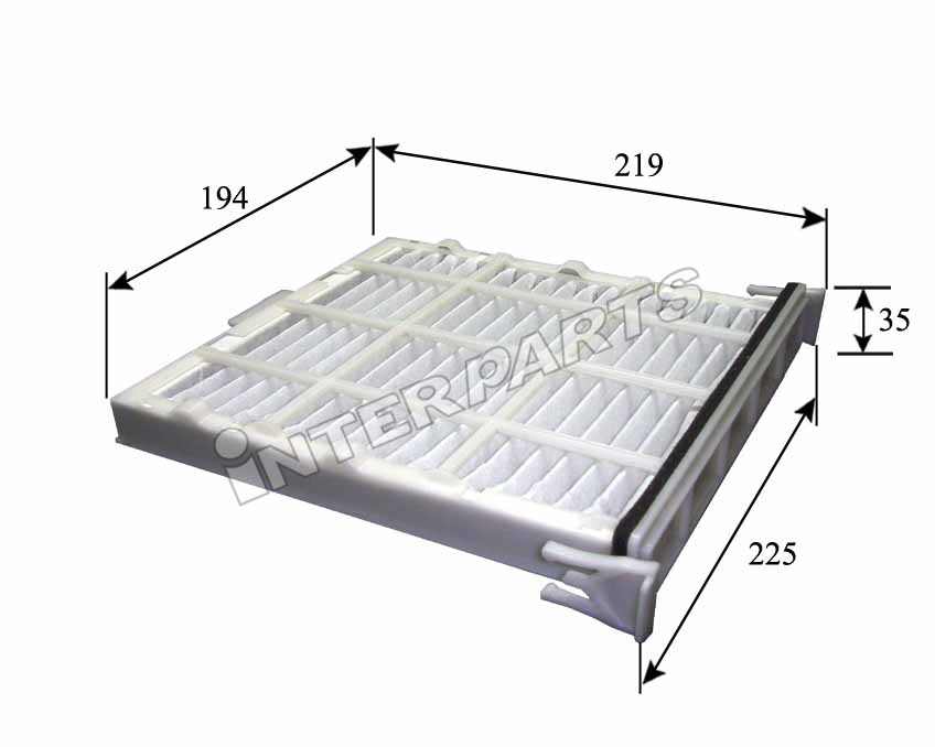 Interparts filter IPCA-902 Filter, interior air IPCA902: Buy near me in Poland at 2407.PL - Good price!