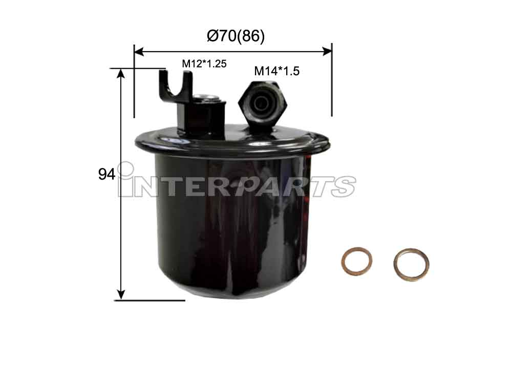Interparts filter IPF-410 Фільтр палива IPF410: Приваблива ціна - Купити у Польщі на 2407.PL!