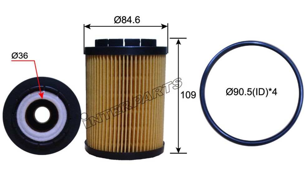 Interparts filter IPEO-738 Oil Filter IPEO738: Buy near me in Poland at 2407.PL - Good price!
