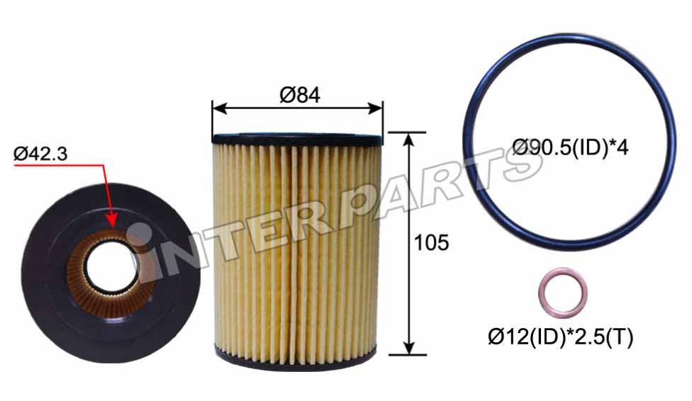 Interparts filter IPEO-713 Oil Filter IPEO713: Buy near me in Poland at 2407.PL - Good price!