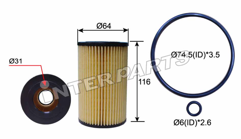 Interparts filter IPEO-701 Filtr oleju IPEO701: Dobra cena w Polsce na 2407.PL - Kup Teraz!